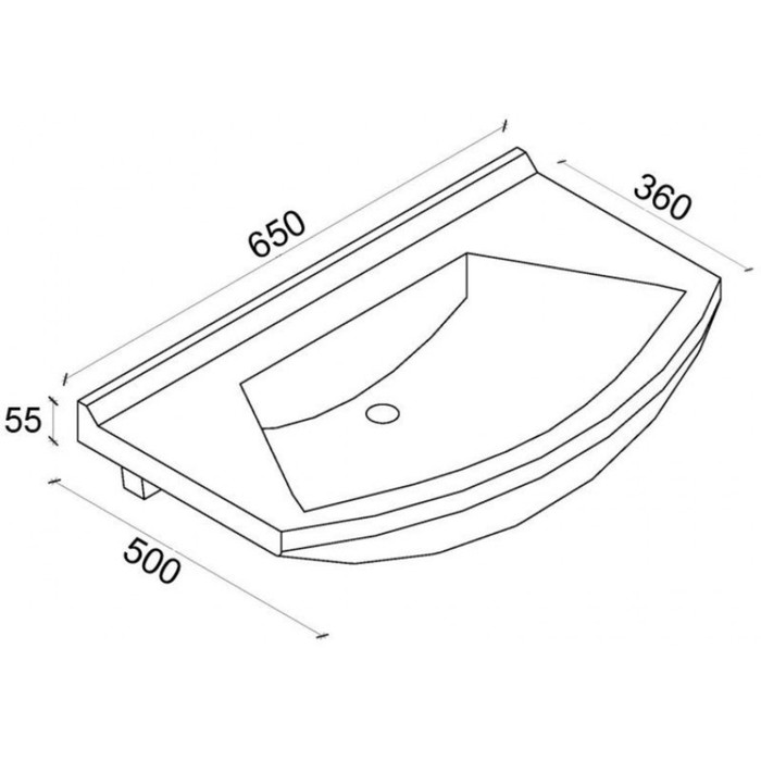 Раковина Альфа 65
