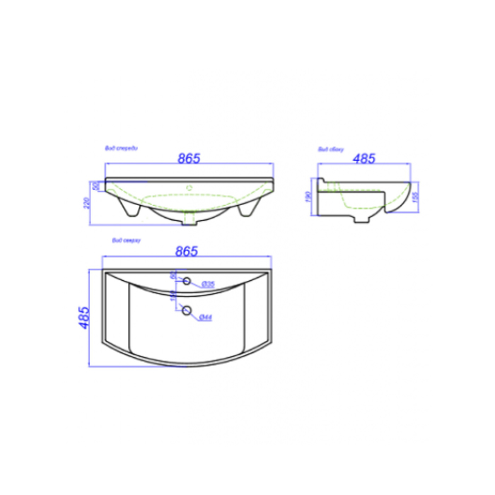 Раковина Стиль 85
