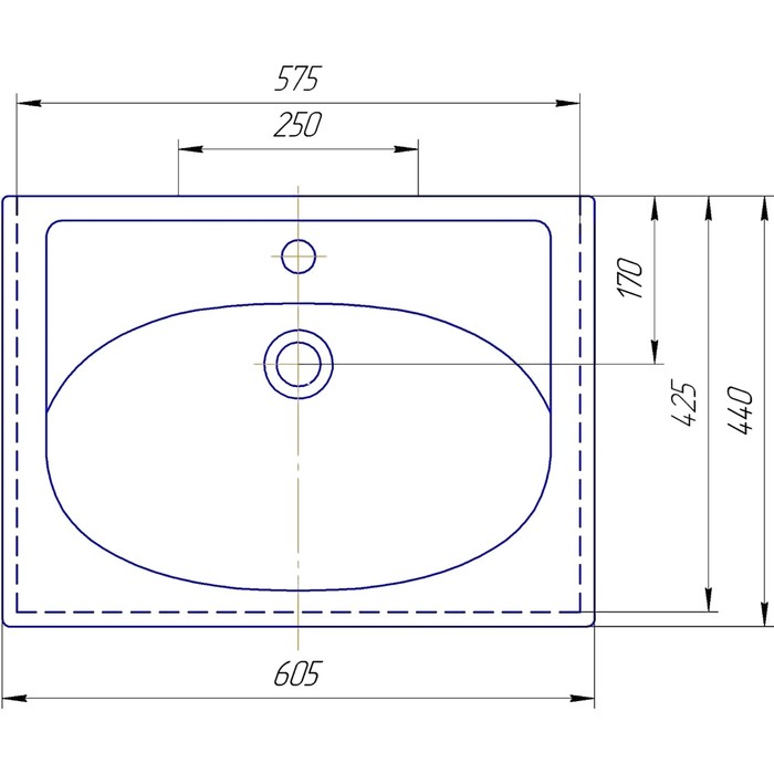 Раковина Калипсо 60