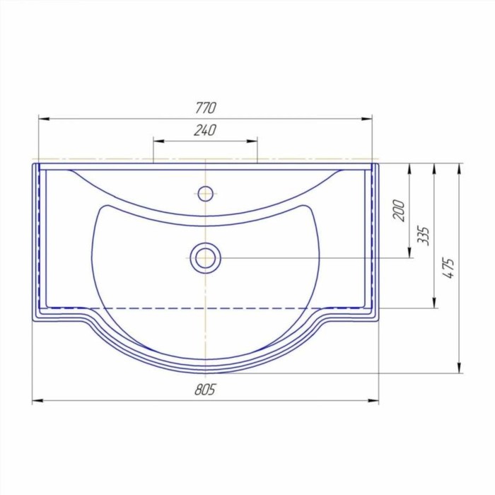 Раковина Классик 80
