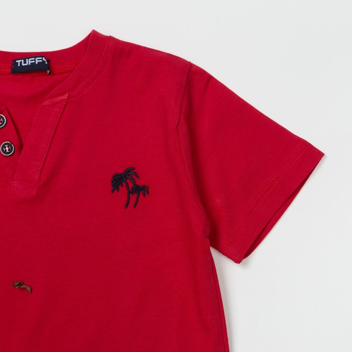 Футболка для мальчика, рост 122 см, цвет красный G18-186