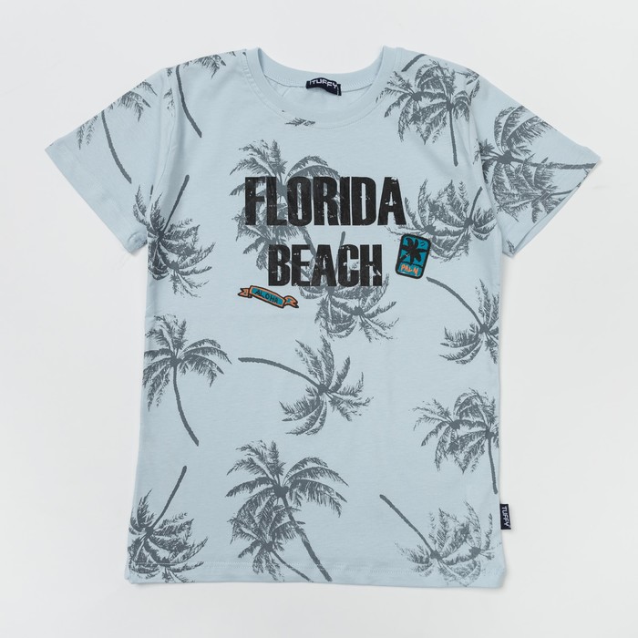 Футболка для мальчика, рост 164 см, цвет голубой G18-265