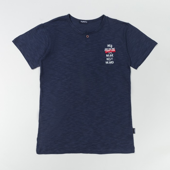 Футболка для мальчика, рост 176 см, цвет синий G18-266