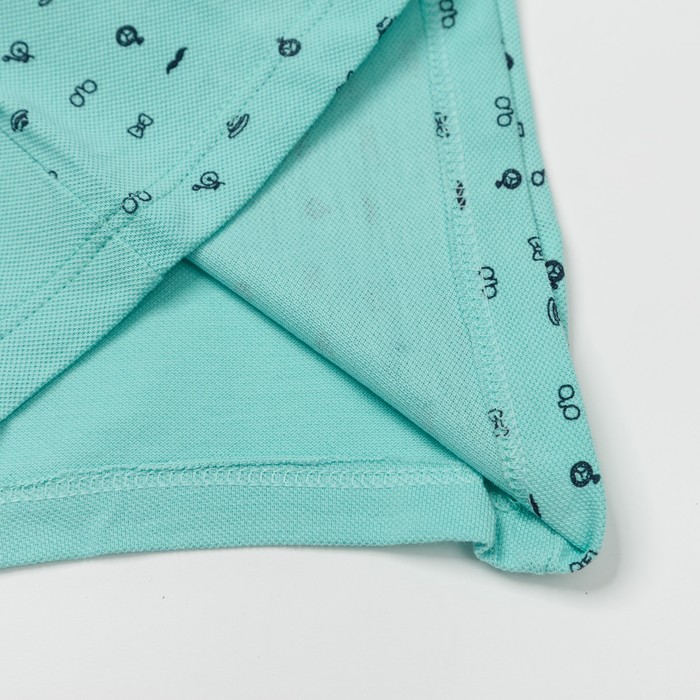 Рубашка-поло для мальчика, рост 74 см, цвет мятный G18-14_М