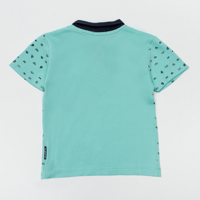 Рубашка-поло для мальчика, рост 74 см, цвет мятный G18-14_М