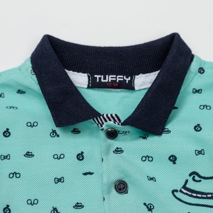 Рубашка-поло для мальчика, рост 86 см, цвет мятный G18-14_М