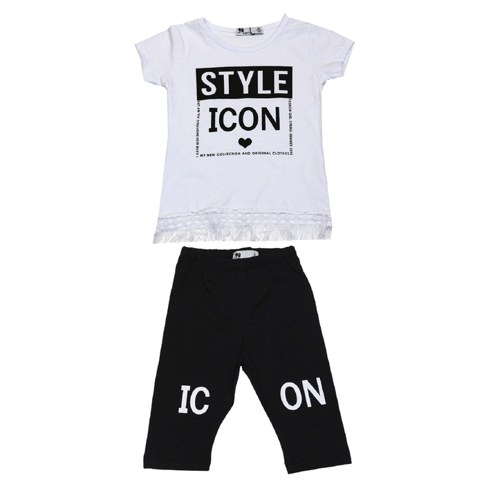 Комплект для девочек, рост 92 см, цвет белый TFA18-875_М