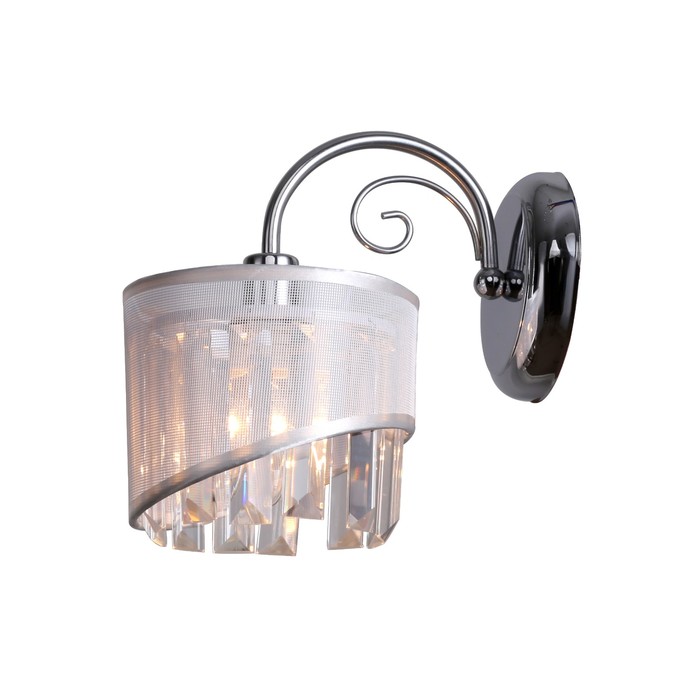 Бра "Изольда" 1x40Вт Е14 хром 25,5x15x21см