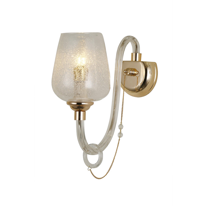 Бра "Лауренсия" 1x40Вт Е14 золото 28x11,5x36см