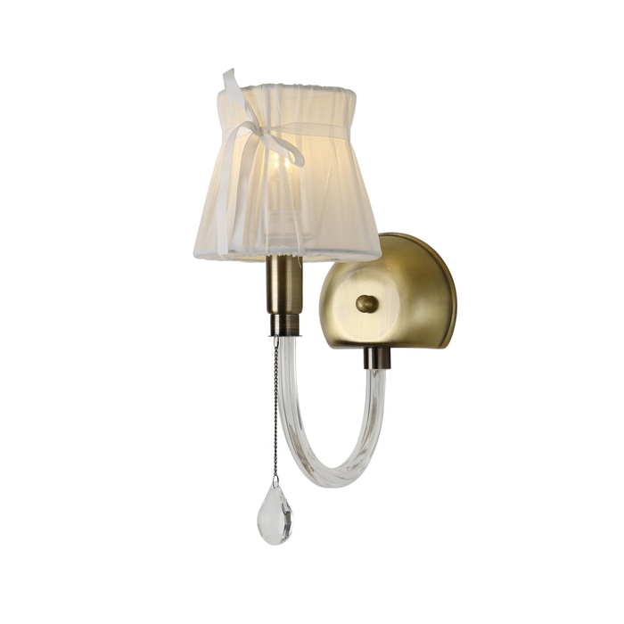 Бра "Эвника" 1x40Вт Е14 бронза 24x15x32см