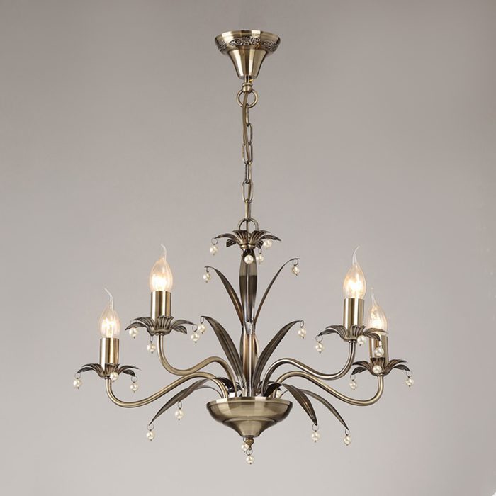 Люстра "Сара" 5x60Вт Е14 бронза 57x57x76см