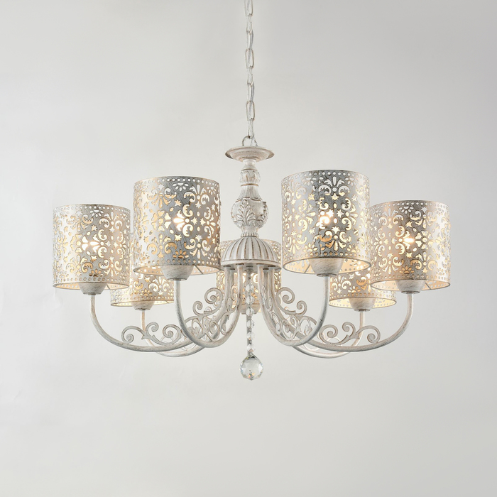 Люстра "Армида" 7x60Вт Е14 белый 74x74x80см