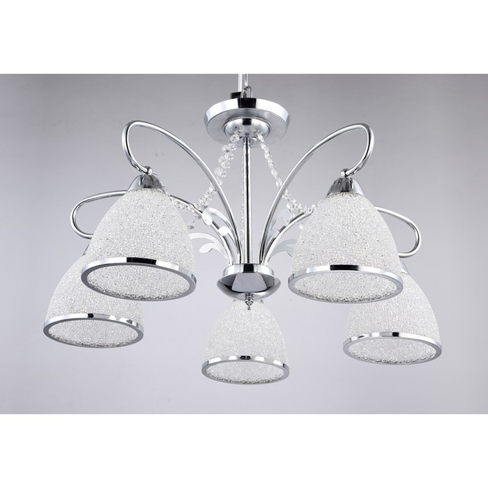 Люстра "Ред-ривер" 5x60Вт Е27 хром 64x64x36см