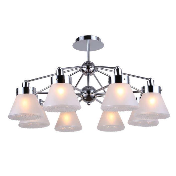 Люстра "Арно" 8x40Вт Е14 хром 72x72x37см