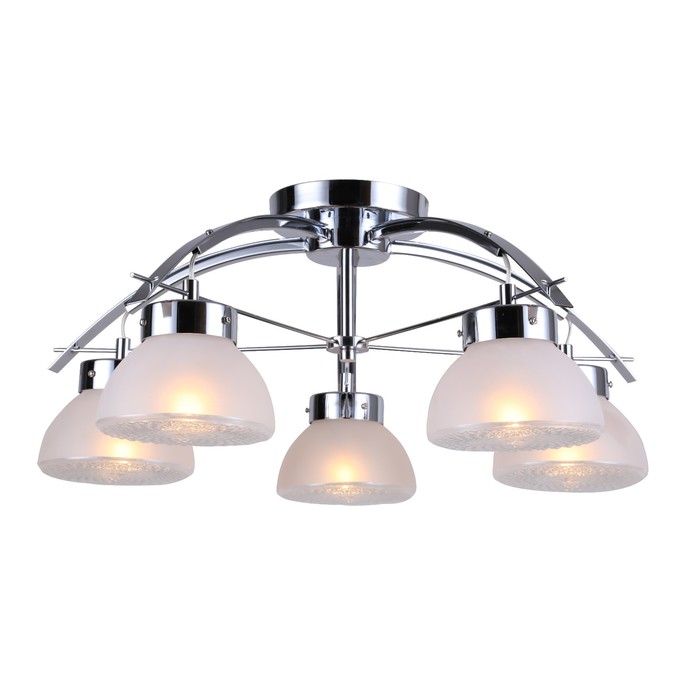 Люстра "Флай" 5x40Вт Е14 хром 60x60x26см