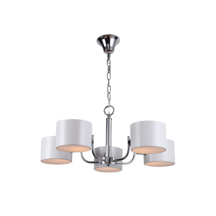 Люстра "Зея" 5x40Вт Е14 хром 64x64x67см