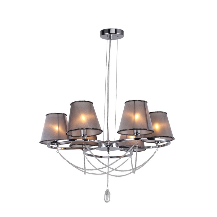 Люстра "Риенци" 6x40Вт Е14 хром 66x66x80см