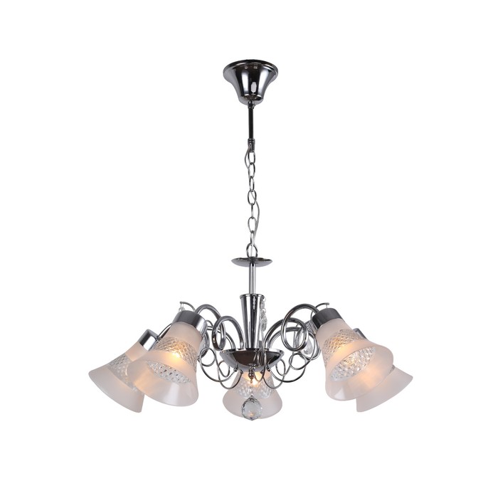 Люстра "Сильфида" 5x40Вт Е14 хром 64x64x69см