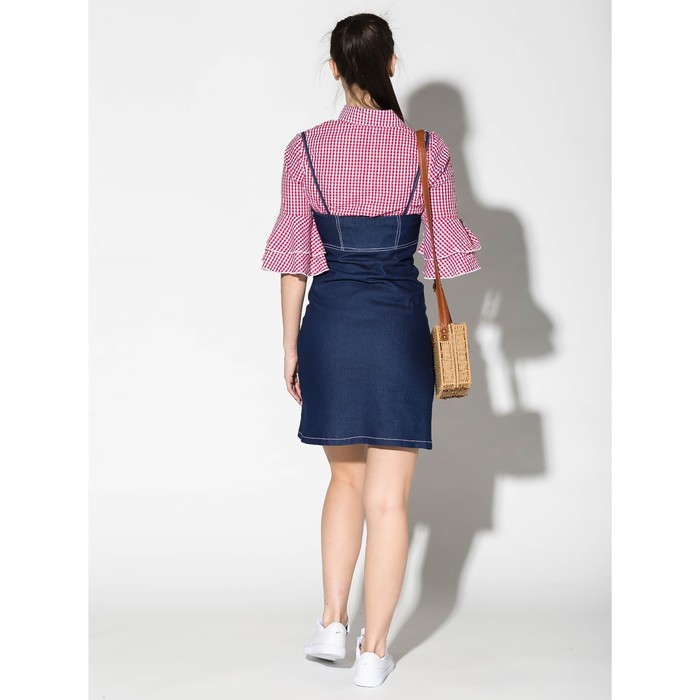 Костюм (рубашка, сарафан) женский 168 цвет красный, р-р 42