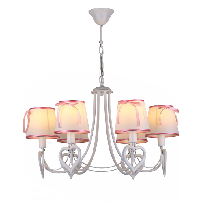 Люстра "Джульетта" 6x40Вт Е14 белый 61x61x42см