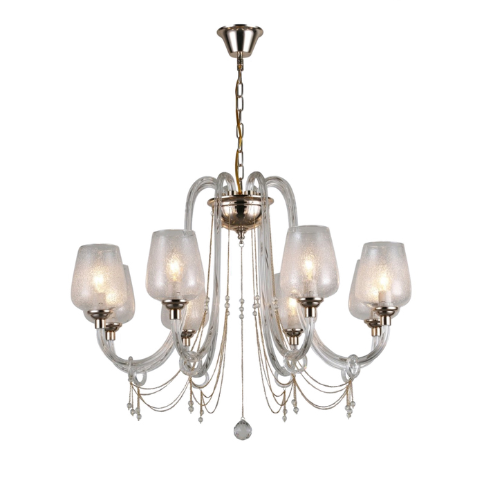 Люстра "Лауренсия" 8x40Вт Е14 золото 79x79x59см