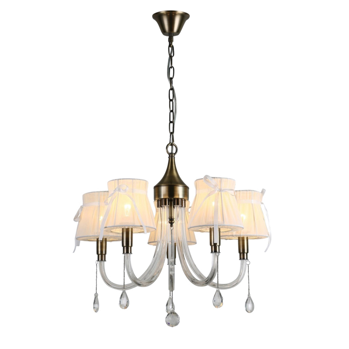 Люстра "Эвника" 5x40Вт Е14 бронза 52x52x46см