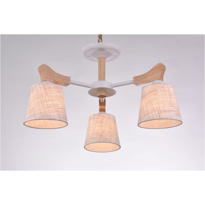 Люстра "Эльба" 3x40Вт Е14 белый 56x56x30см