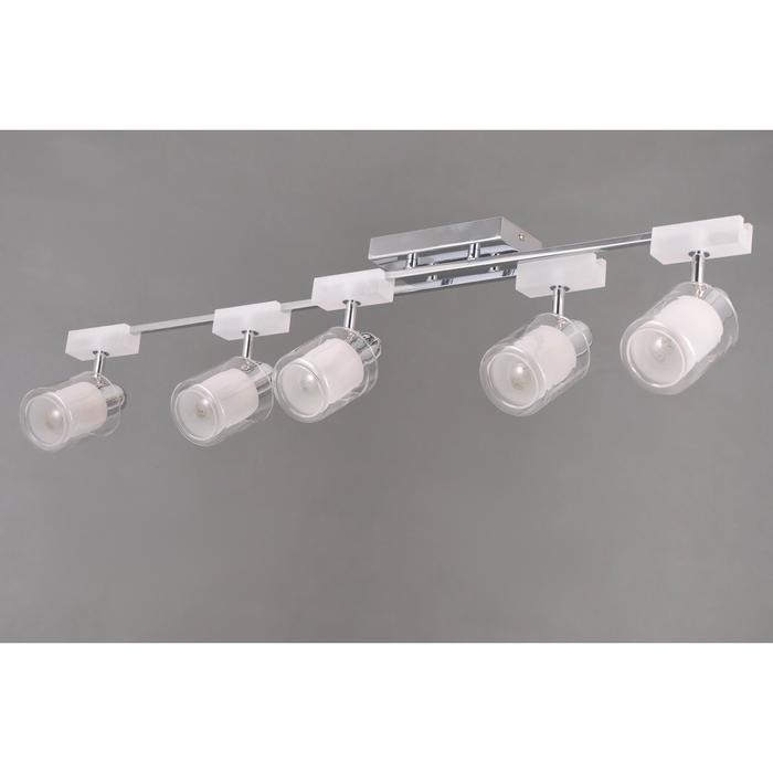 Светильник "Майа" 5x40Вт Е14 хром 91x91x19см