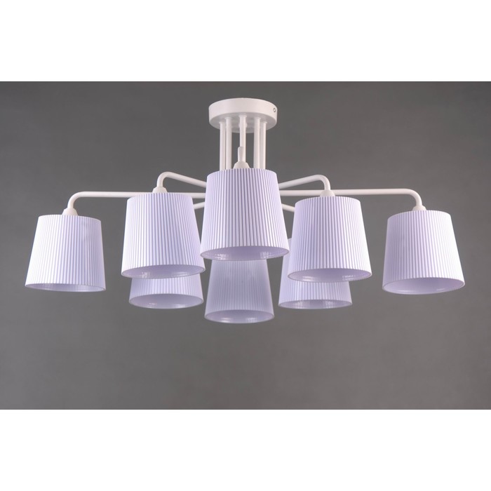 Люстра "Яна" 8x40Вт Е14 белый 73x73x32см