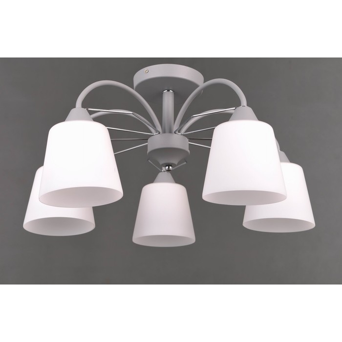 Люстра "Нева" 5x40Вт Е27 серый  59,5x59,5x27,5см