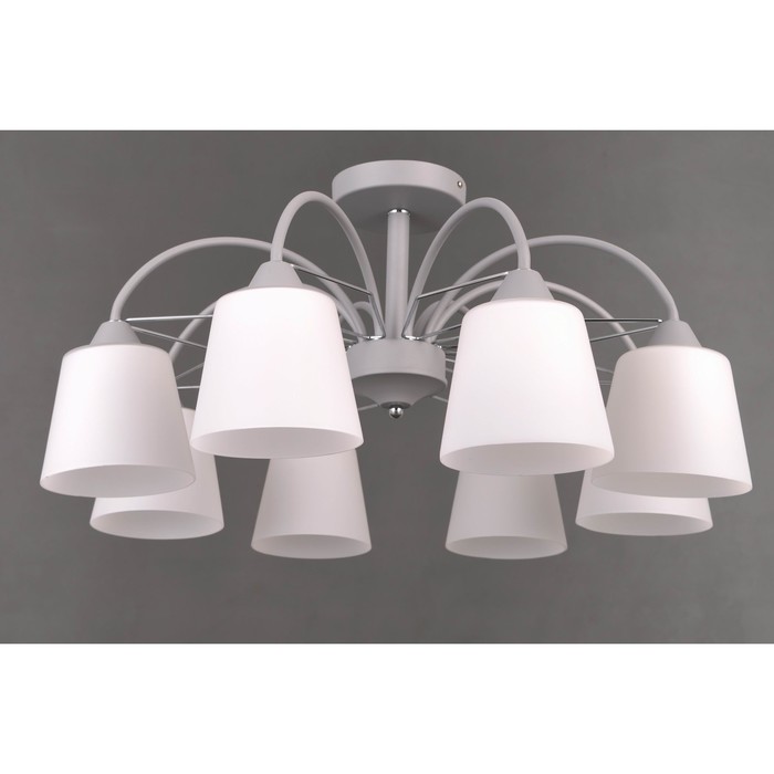 Люстра "Нева" 8x40Вт Е27 серый 68x68x34см