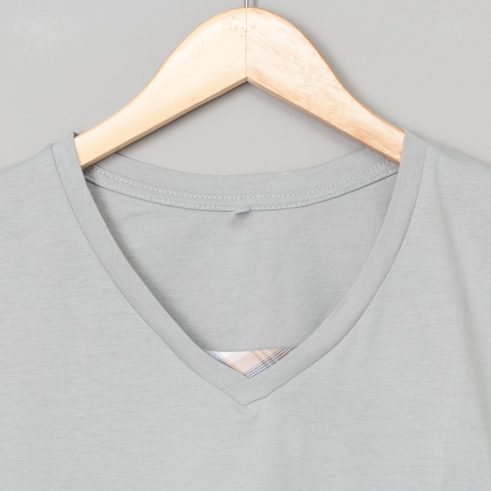 Комплект мужской (футболка, бриджи) 9.23 цвет серый, р-р 46