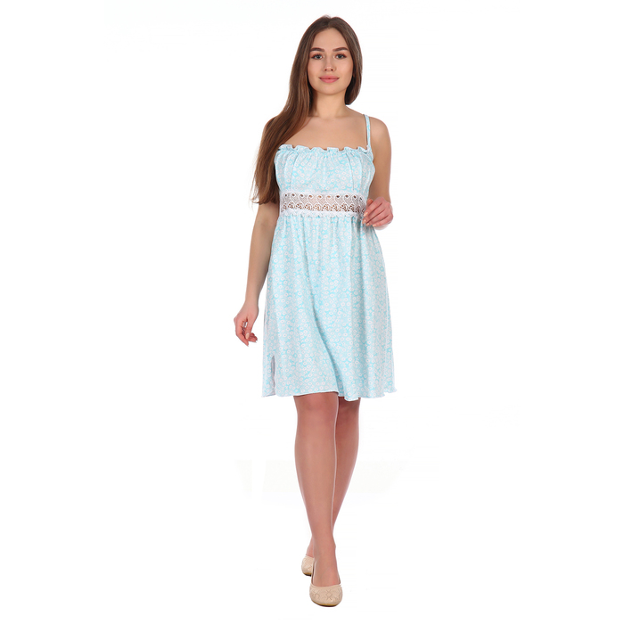 Сорочка женская 6.25 цвет голубой, р-р 54