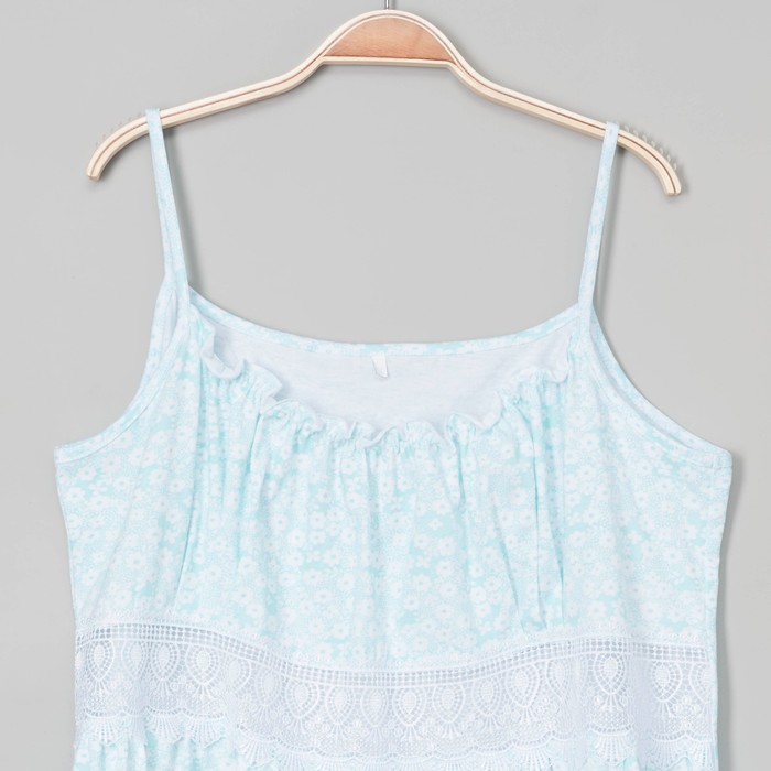 Сорочка женская 6.25 цвет голубой, р-р 54