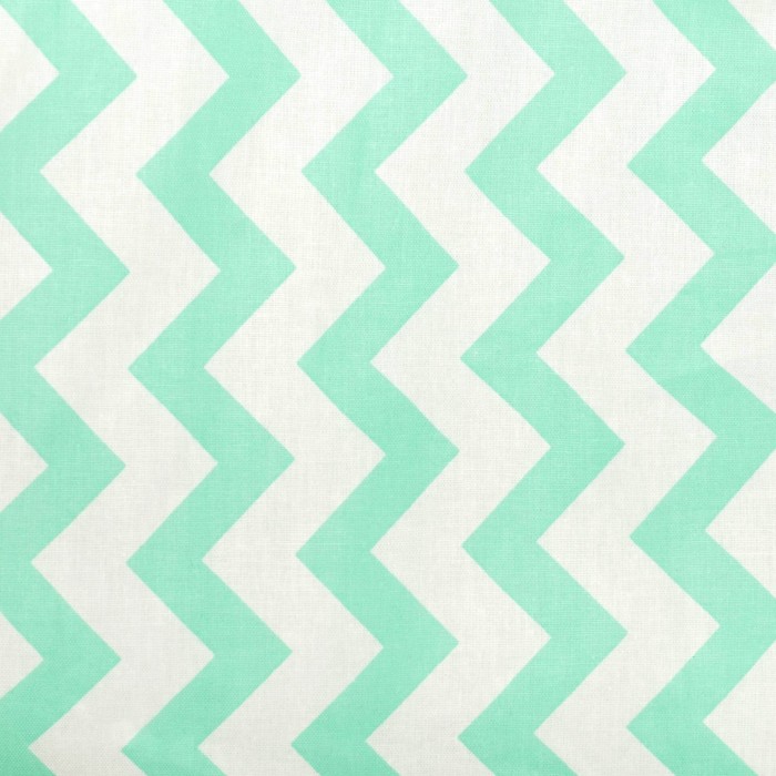 Вигвам "Морские волны", 100х100х160 см, цв. мята/белый, бязь, хл100%