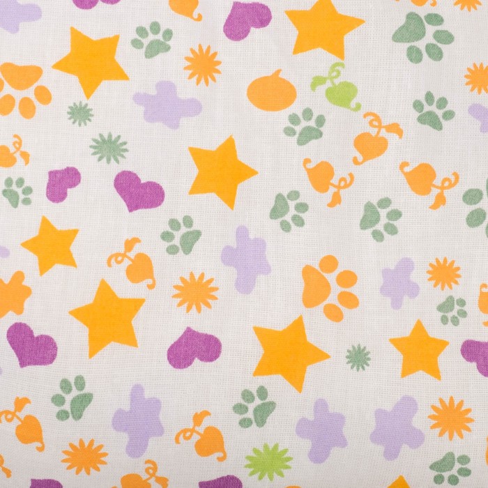 Вигвам "Фантазия" 100х100х160 см, цв. сирень/белый, бязь, хл100%