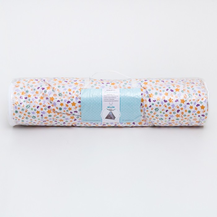 Вигвам "Фантазия" 100х100х160 см, цв. сирень/белый, бязь, хл100%