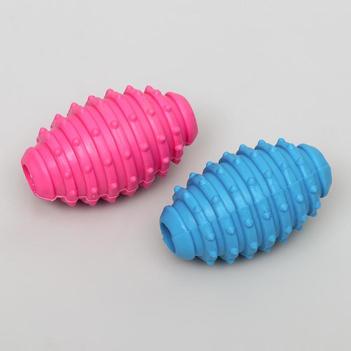 Игрушка жевательная суперпрочная "Эллипсоид", 10,5 см, микс цветов