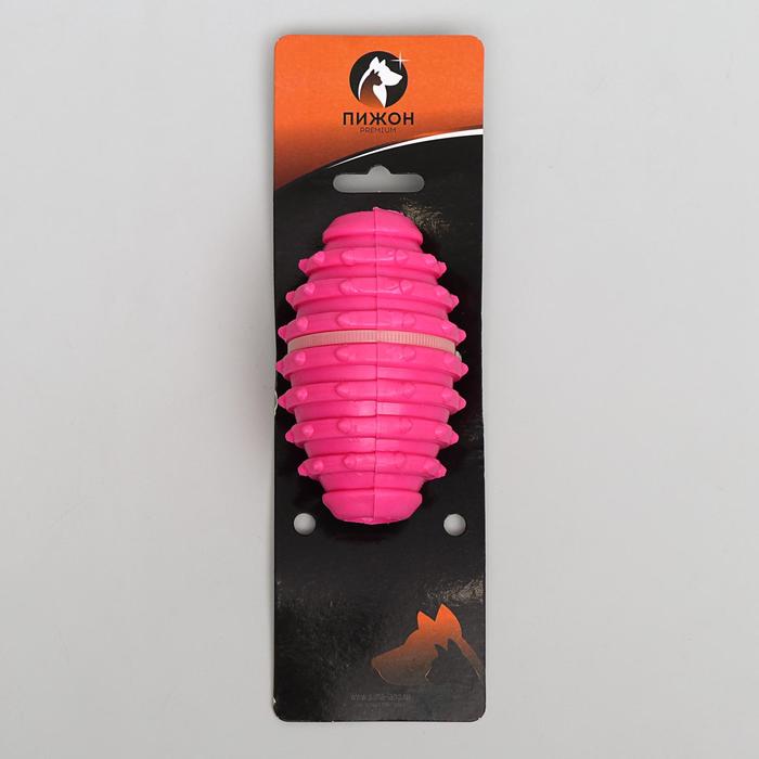 Игрушка жевательная суперпрочная "Эллипсоид", 10,5 см, микс цветов