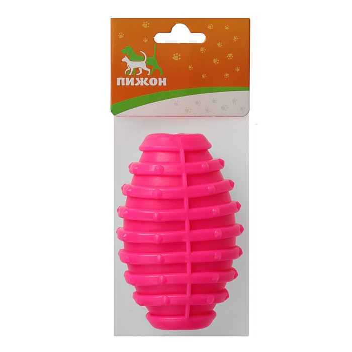 Игрушка жевательная суперпрочная "Эллипсоид", 10,5 см, микс цветов