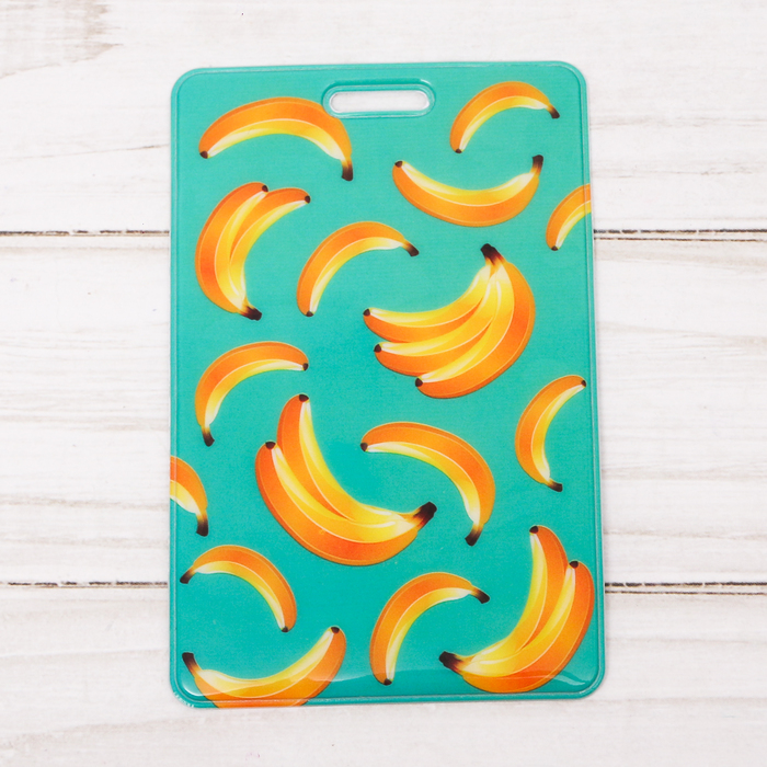 Чехол для бейджа и карточек "Бананы", 6,5 х 10 см