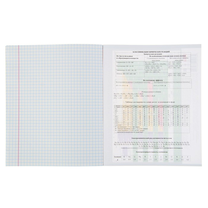 Тетрадь предметная "Учись легко. Химия"36 листов клетка, обложка мелованный картон