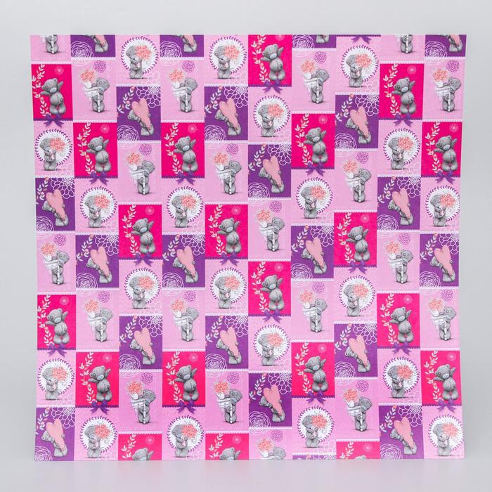 Бумага для скрапбукинга Me to you День "Дарю тебе счастье", 30.5х30.5 см 180 гр/м