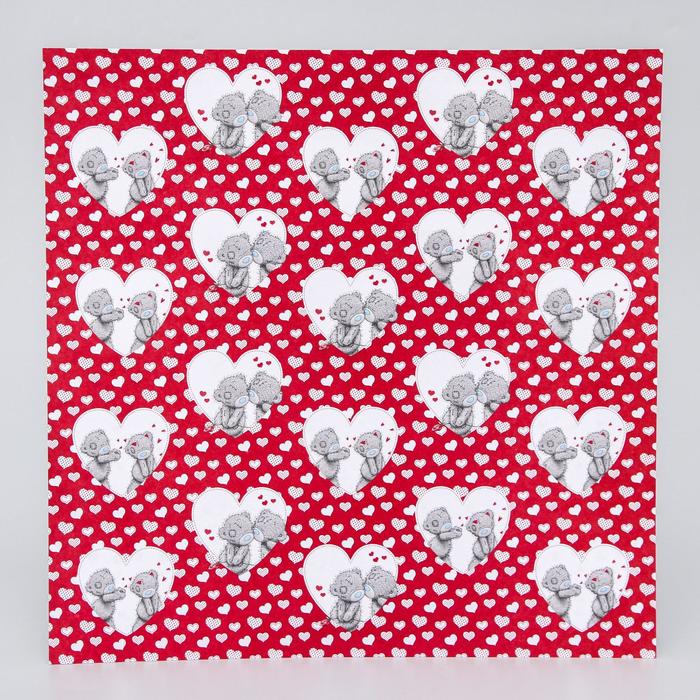 Бумага для скрапбукинга Me to you Валентинов день "Любовь рядом", 30.5х30.5 см 180 гр/м