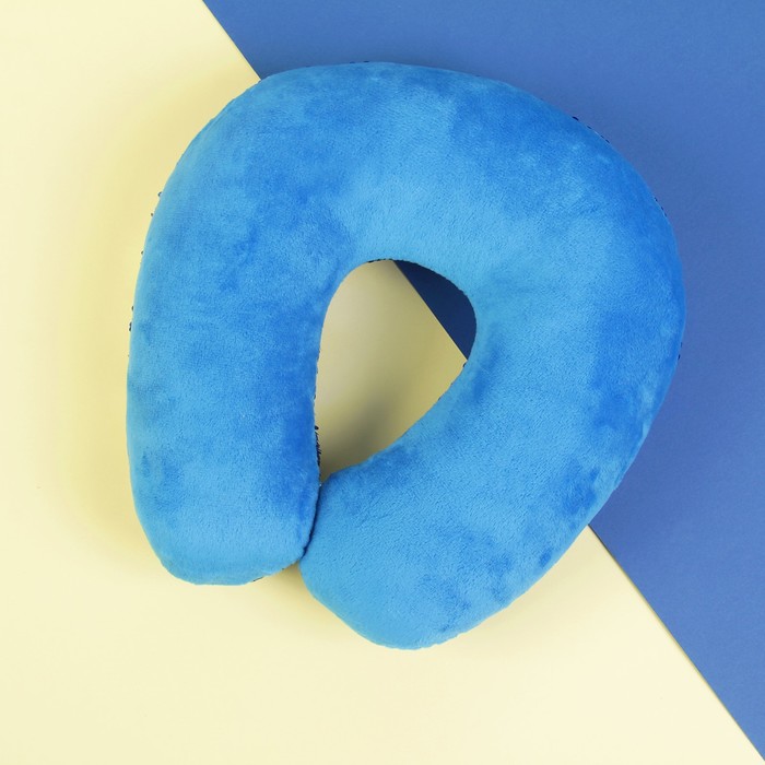 Подголовник "Великолепный хамелеон" серо-синий