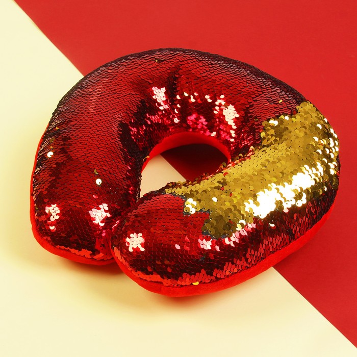 Подголовник "Великолепный хамелеон" жёлто-красный