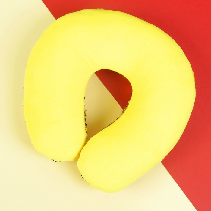 Подголовник "Великолепный хамелеон" серо-жёлтый