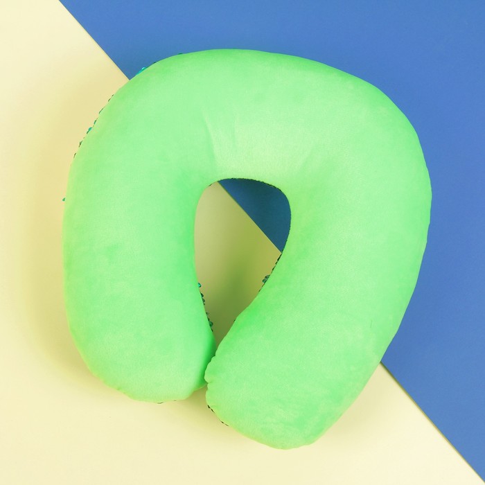 Подголовник "Великолепный хамелеон" серо-зелёный