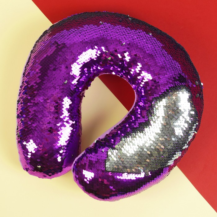 Подголовник "Великолепный хамелеон" серо-фиолетовый