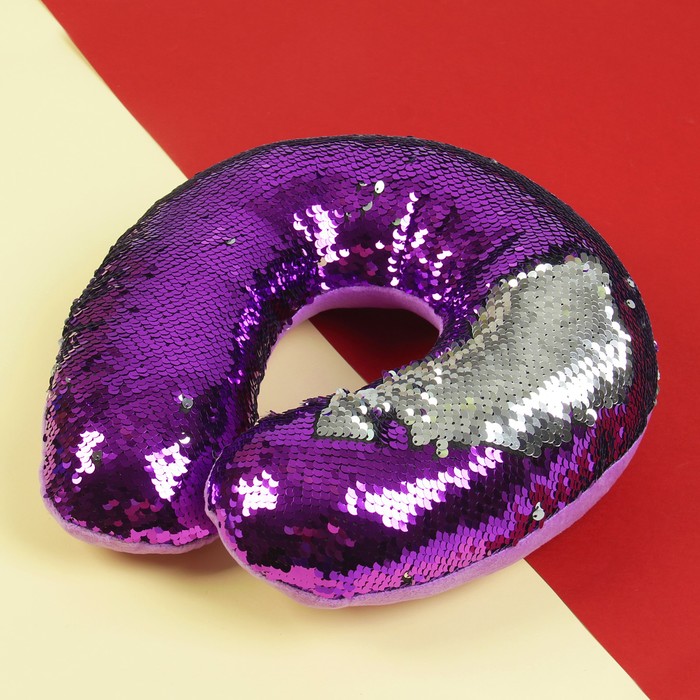 Подголовник "Великолепный хамелеон" серо-фиолетовый